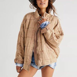 Free People Dolman Quilted Knit Jacket